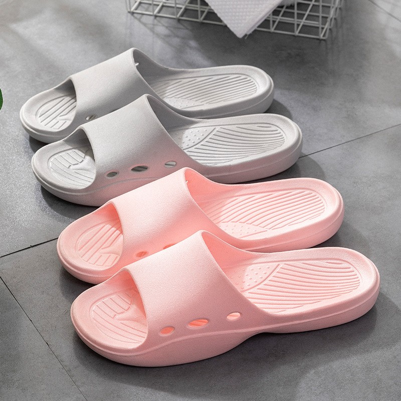 Men'S Shoes With Platform - 新しい女性用滑り止めスリッパ、男性用スライドシャワーシューズ、簡潔で耐摩耗性のあるカップル用室内ホームバスルーム速乾シューズ