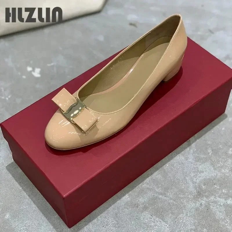 Men'S Shoes Slip On - 2026 新しい高品質の手作り女性用靴 100% 本革 3.5 センチメートルハイヒールクラシックブランドハーフフラット