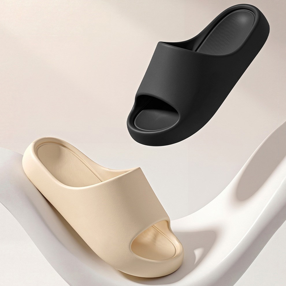Men'S Shoes With Platform - 新しい夏の女性男性用軽量スリッパ厚底バスルームフラットカップル用滑り止めハウススライドソリッドカラーソフトEVAフロアシューズ