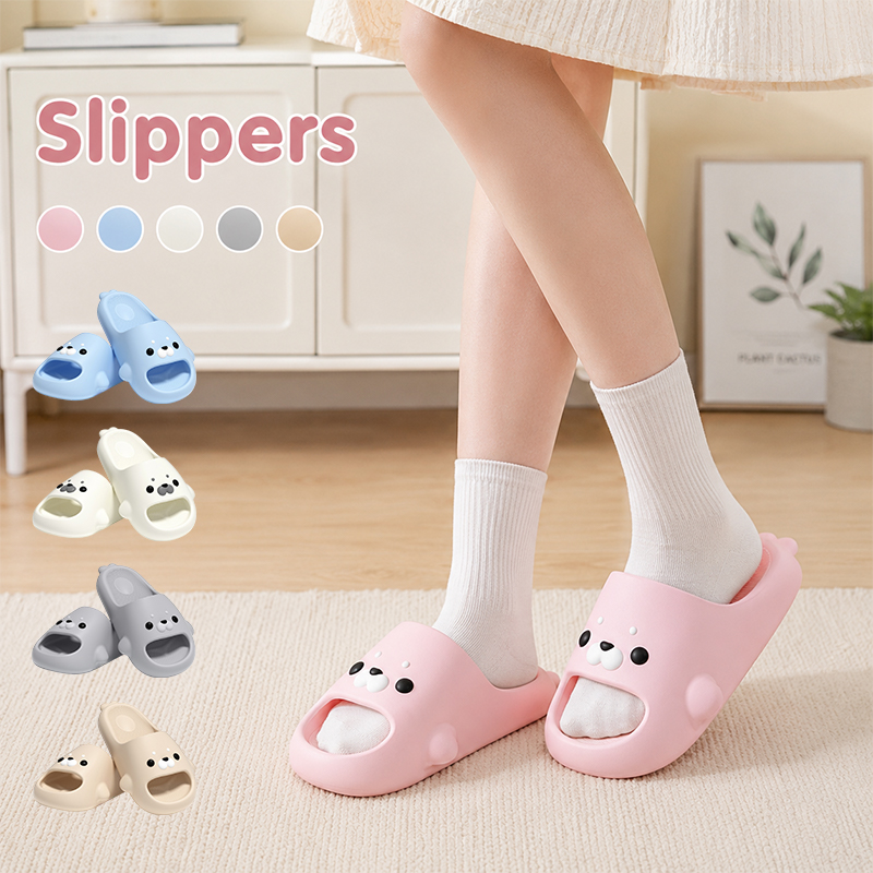 Men'S Shoes To Women'S - シールスリッパ レディース 夏用 ソフトソール 滑り止め バスルームスライド