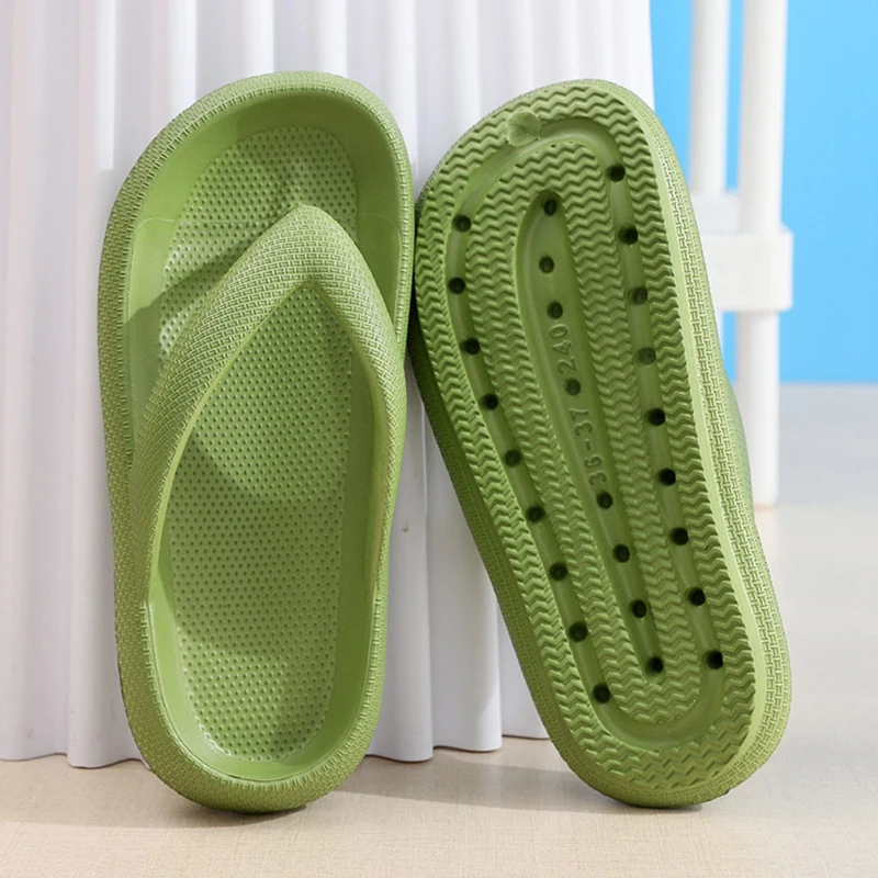 Men'S Shoes With Platform - 滑り止めプラットフォームビーチサンダル レディース 2026 夏 ソフトソール クラウドスリッパ