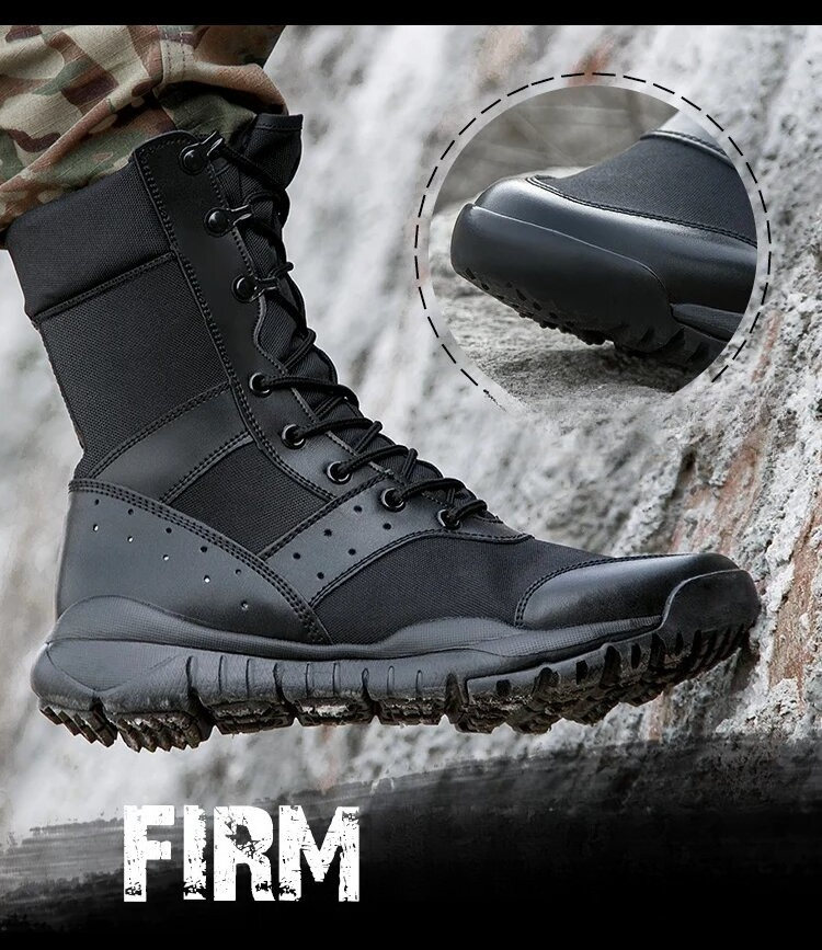 Men'S Shoes Hiking - 軽量防水タクティカルブーツ アウトドアハイキング通気性メッシュシューズ 夏用コンバットブーツ 男女兼用登山ブーツ