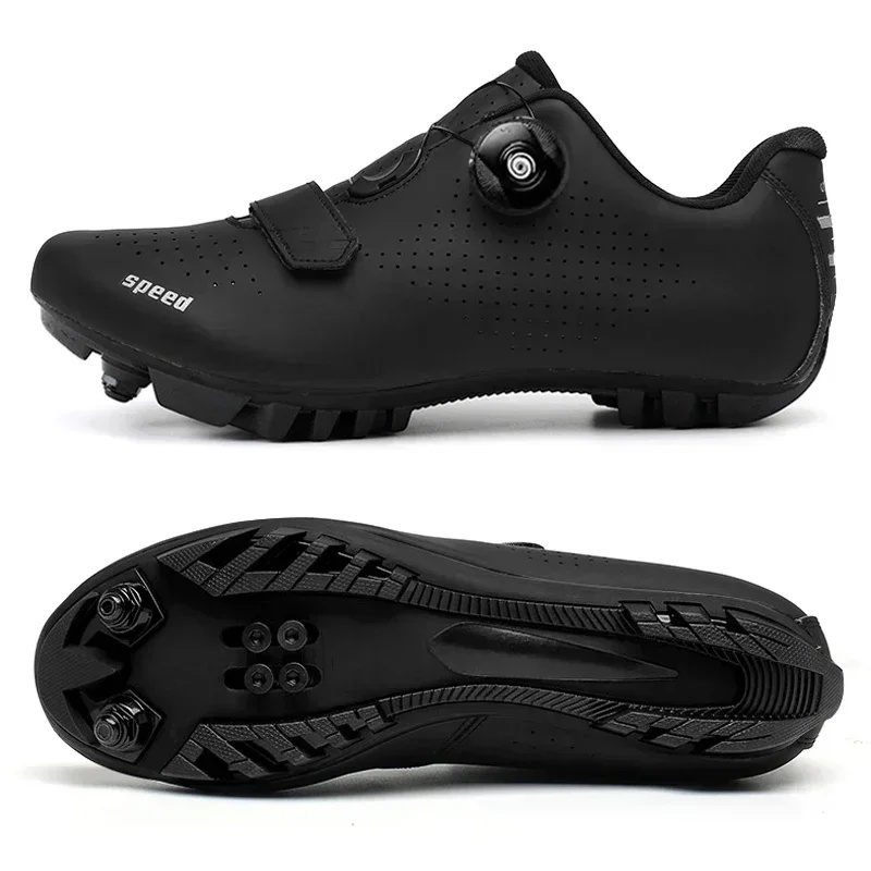 Men'S Shoes To Women'S - ユニセックスMTBシューズ サイクリングシューズ クリート付き メンズ マウンテンバイク レディース