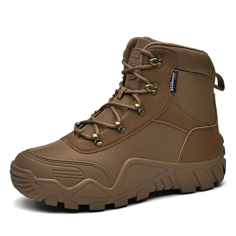 Men'S Shoes Hiking - 男性の戦術的な靴アウトドアクライミングハイキングシューズアーミーブーツ高品質トレーニング防水女性レースアップユニセックス通気性