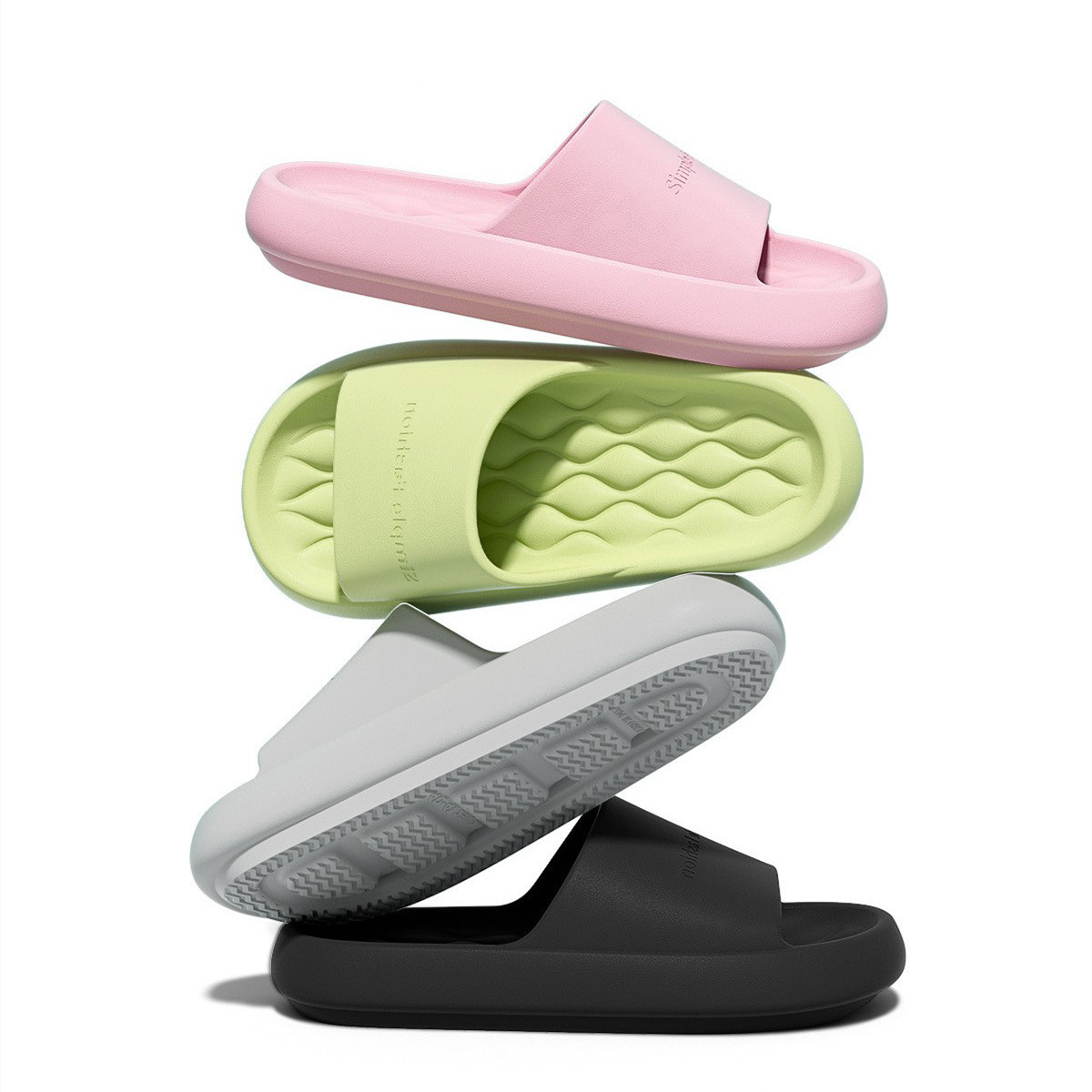 Men'S Shoes With Platform - 女性ファッションスリッパ夏男性カジュアルプラットフォームスライドソフトビーチサンダルマッサージフラット屋内滑り止めカップルバスルームシューズ