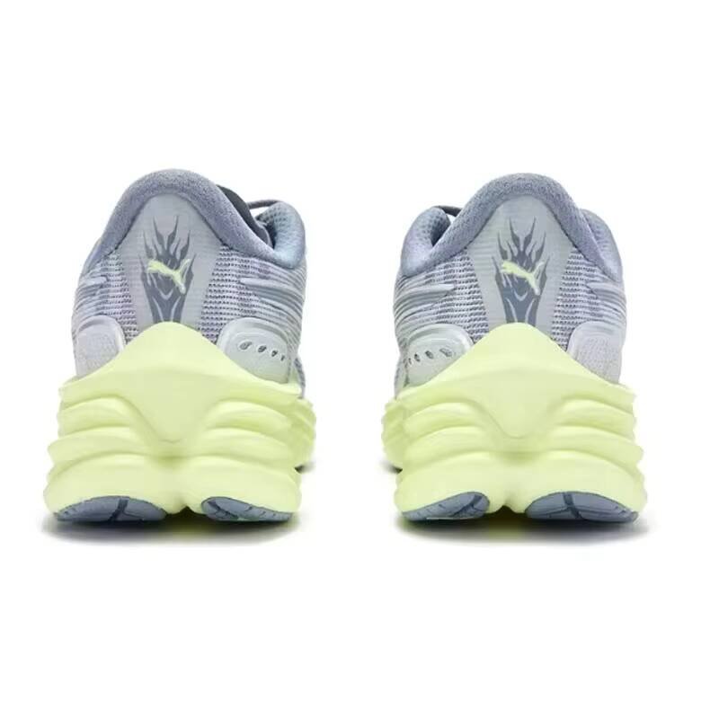 Men'S Shoes Puma Sneakers - メンズ プーマ 311140-19 パープル ライム 軽量ランニングシューズ、通気性のあるニットクッションアスレチックスニーカー、マラソンジョギングジム用