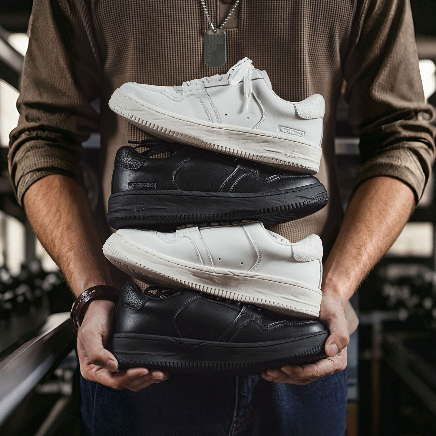 Men'S Shoes Black And White - MADEN クラシック ホワイト ブラック プラットフォームスニーカー メンズ