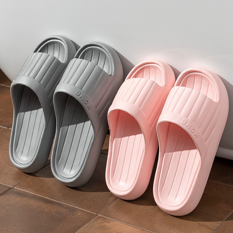 Men'S Shoes With Platform - 新しい女性用ホームスリッパ、男性用カジュアルビーチサンダル、厚底スライド、滑り止めシャワーサンダル、夏用ビーチサンダル、柔らかいバスルーム用フラットシューズ