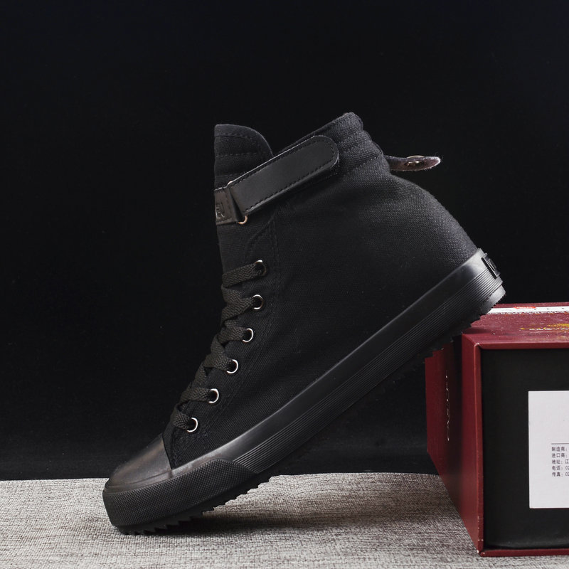 Men'S Shoes Black And White - メンズカジュアルキャンバススニーカー,ファッショナブルなハイシューズ,黒と白の生地,ka797