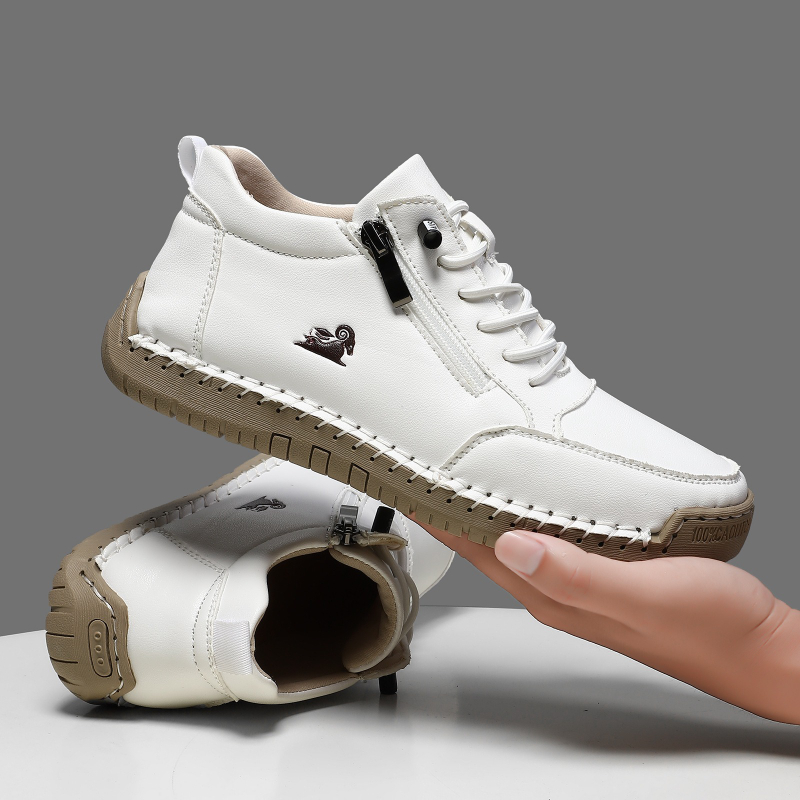 Men'S Shoes Hugo Boss - 女性用スニーカー手作りレザーカジュアルシューズアウトドアソフトスポーツシューズ男性用クラシック滑り止めレザーシューズ Zapatos De Mujer