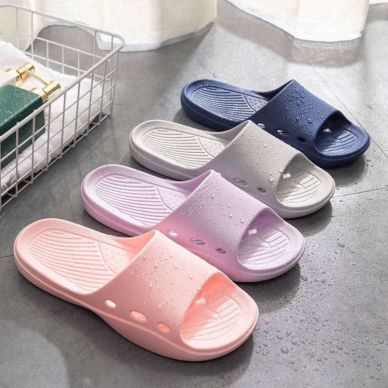 新しい女性用滑り止めスリッパ、男性用スライドシャワーシューズ - Men'S Shoes With Platform のレビューと価格