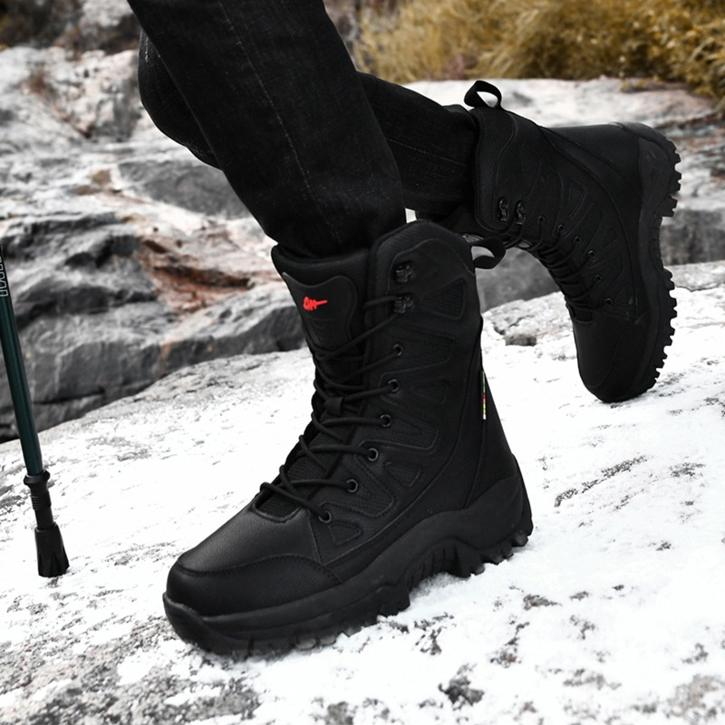 高品質レザー製メンズワークブーツ、ハイヘルプメンズデザートコ - Men'S Shoes Hiking のレビューと価格