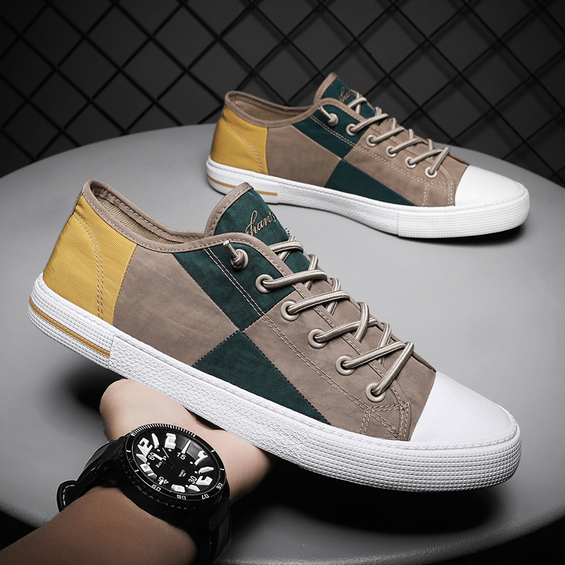 男性用の快適なフラットキャンバススニーカー,テニスやスポーツ - Men Shoes Vans のレビューと価格