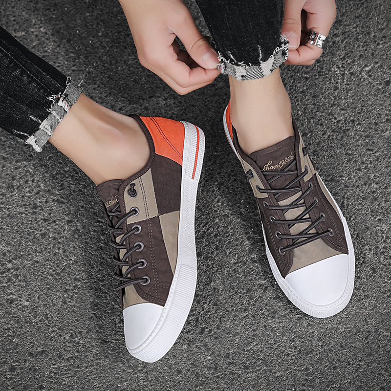 男性用の快適なフラットキャンバススニーカー,テニスやスポーツ - Men Shoes Vans のレビューと価格
