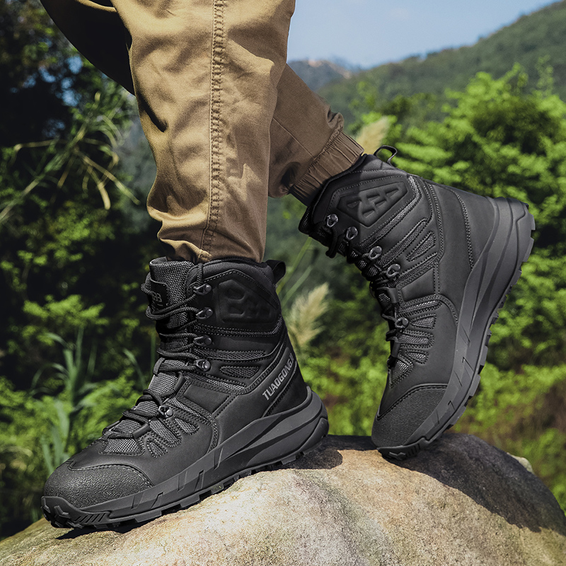 メンズミリタリータクティカルブーツ アーミーブーツ メンズサ - Men'S Shoes Hiking のレビューと価格