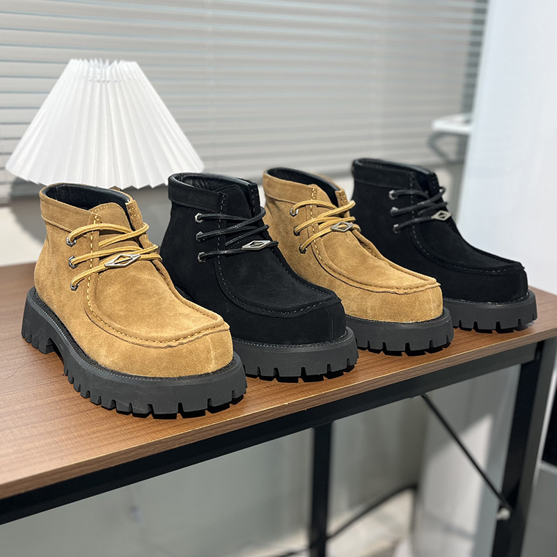 ウエスタンブーツマンプラットフォームアンクルブーツデザインシ - Men'S Shoes Quality Brands のレビューと価格