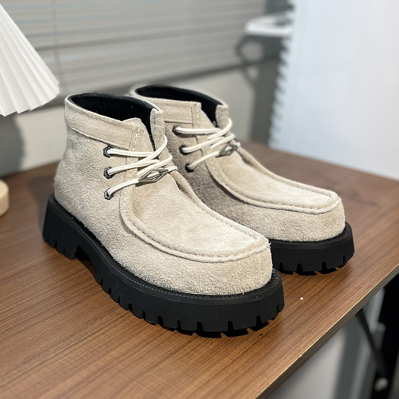 ウエスタンブーツマンプラットフォームアンクルブーツデザインシ - Men'S Shoes Quality Brands のレビューと価格