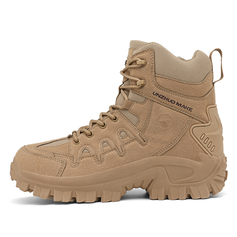 新しい男性の戦術的なブーツ快適な軍用ブーツハイキングシューズ - Men'S Shoes Hiking のレビューと価格