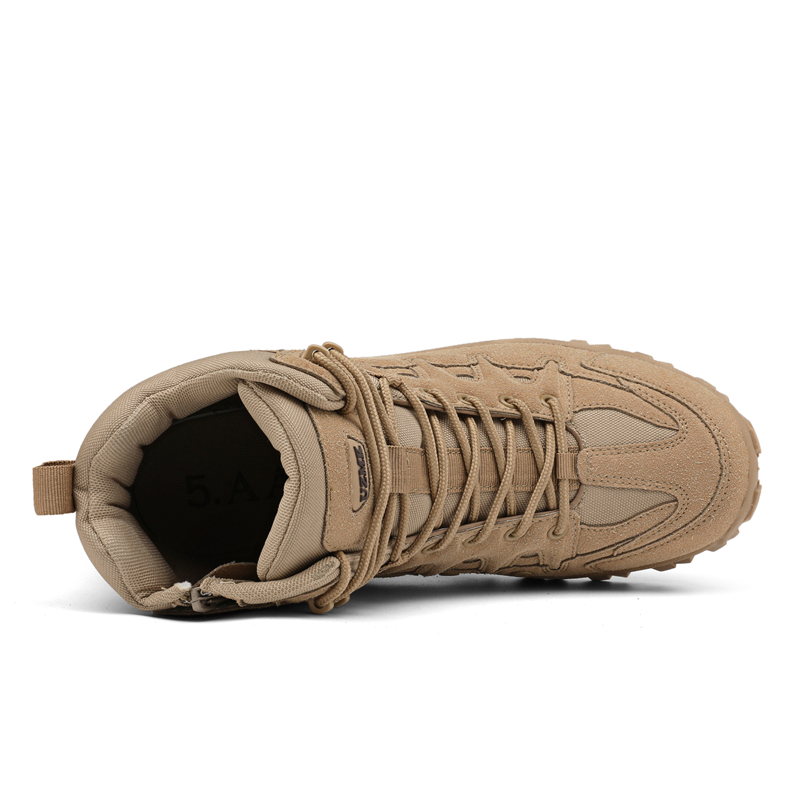 新しい男性の戦術的なブーツ快適な軍用ブーツハイキングシューズ - Men'S Shoes Hiking のレビューと価格