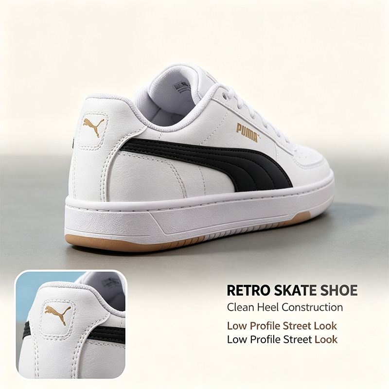 プーマ男性白黒ロートップスニーカークラシックレトロレザースケ - Men'S Shoes Puma Sneakers のレビューと価格