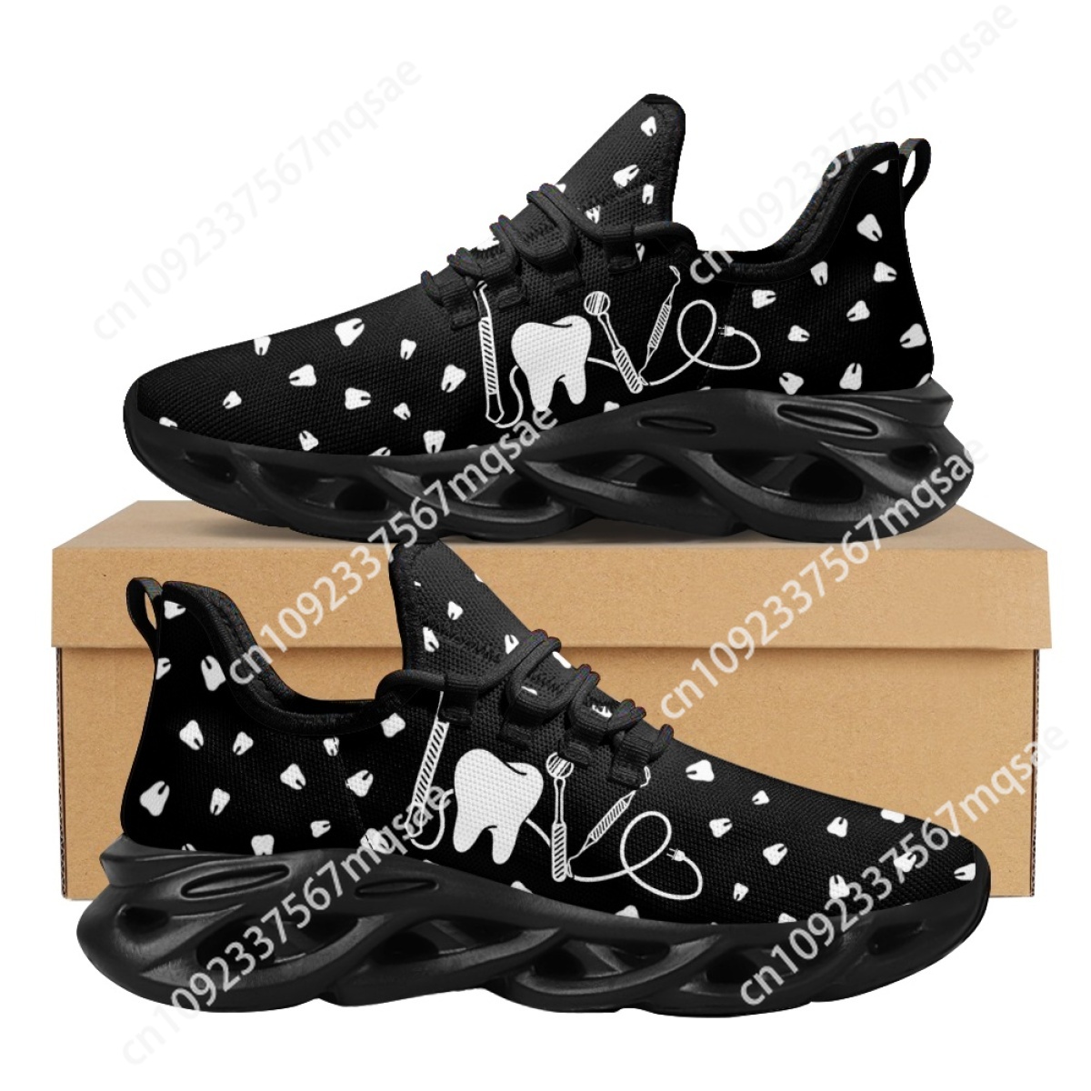 黒と白の歯の看護靴,カジュアルな滑り止めのスニーカー,男性と - Men'S Shoes Black And White のレビューと価格