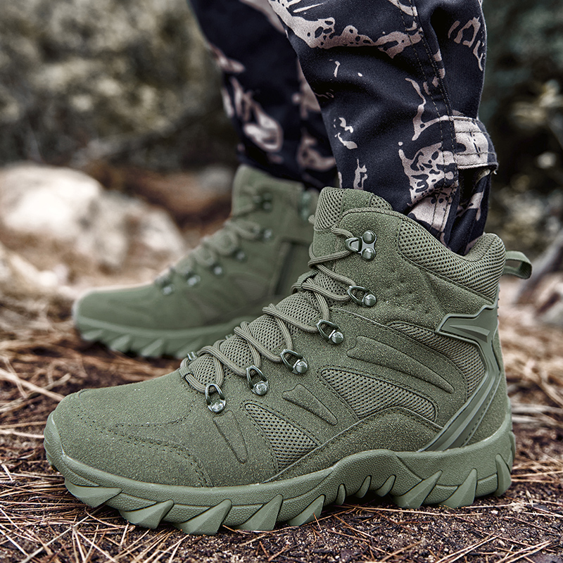 砂漠戦闘訓練ブーツ男性屋外キャンプ耐摩耗性迅速対応ハイキング - Men'S Shoes Hiking のレビューと価格