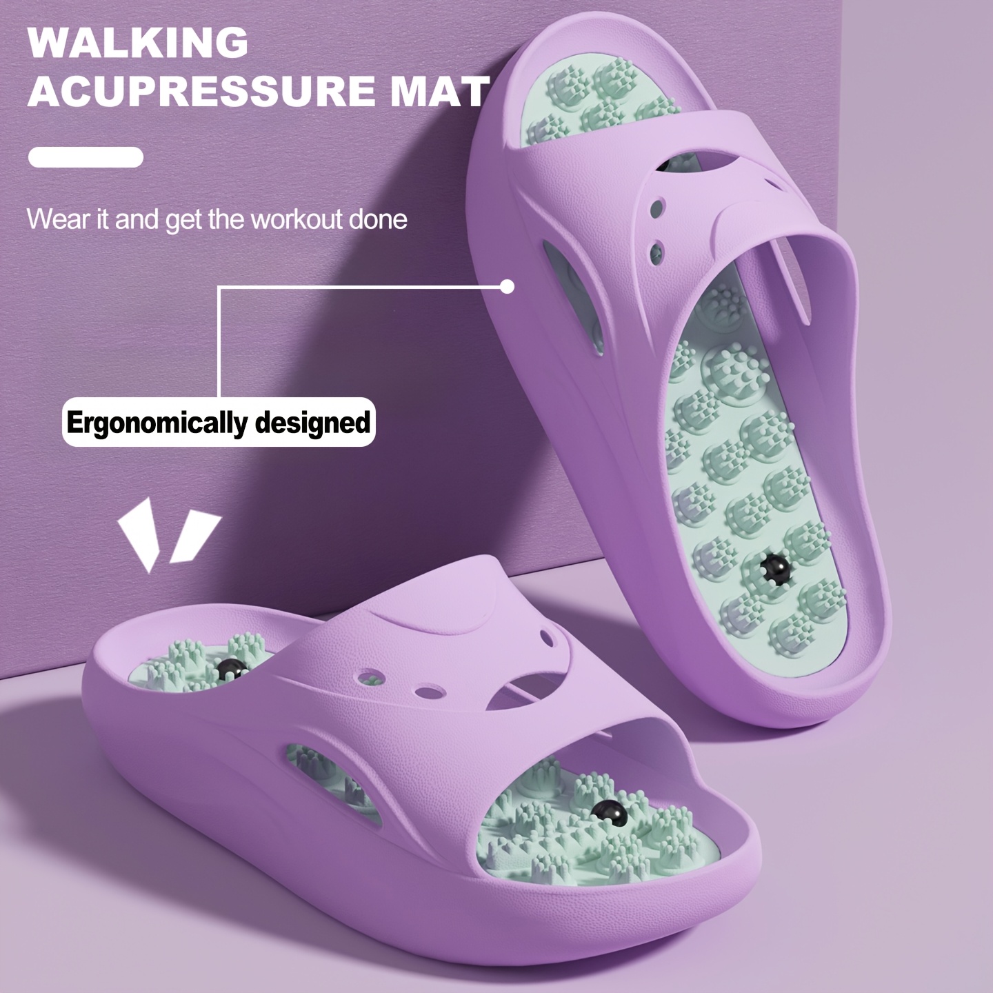 女性男性用EVAマッサージスリッパ厚底バスルームスライド滑り - Men'S Shoes Slip On のレビューと価格