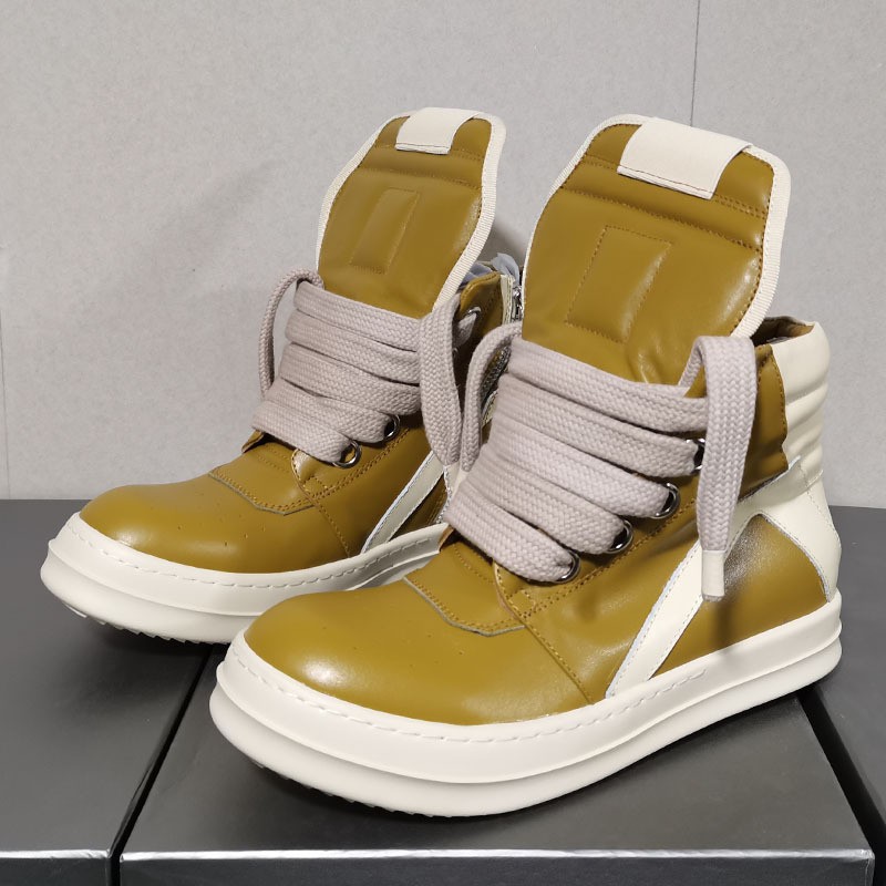高品質ハイカットレザーユニセックスシューズ、高級厚底靴ひもデ - Men'S Shoes Quality Brands のレビューと価格