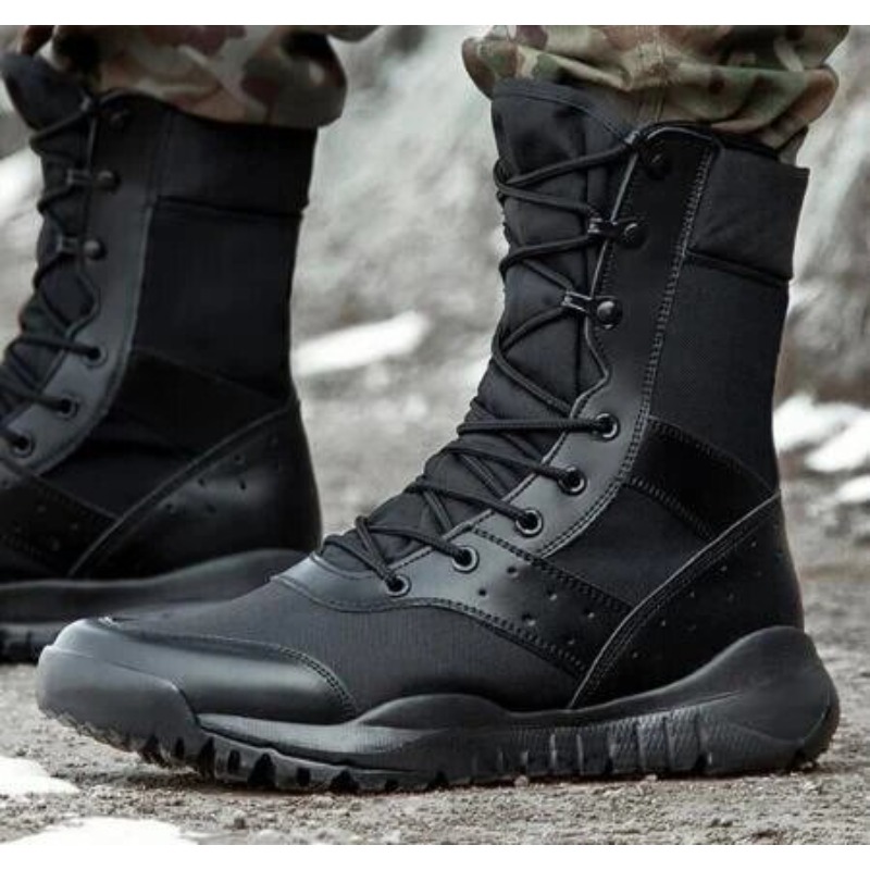 軽量防水タクティカルブーツ アウトドアハイキング通気性メッシ - Men'S Shoes Hiking のレビューと価格