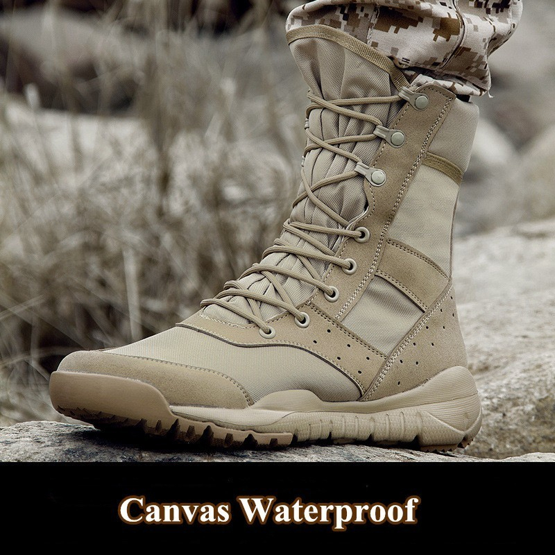 軽量防水タクティカルブーツ アウトドアハイキング通気性メッシ - Men'S Shoes Hiking のレビューと価格