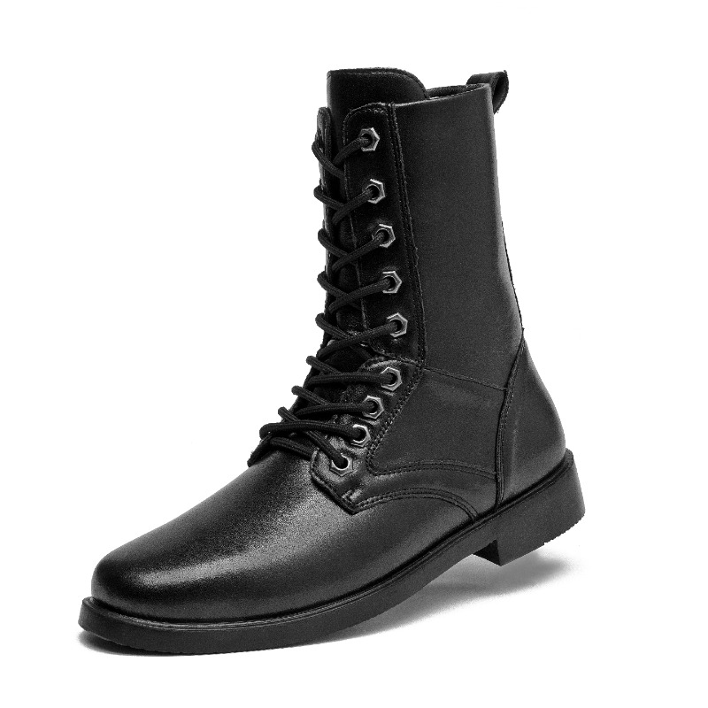 MAIJIAKA ハイトップレザーブーツ屋外戦術戦闘ブーツメ - Men'S Shoes Hiking のレビューと価格
