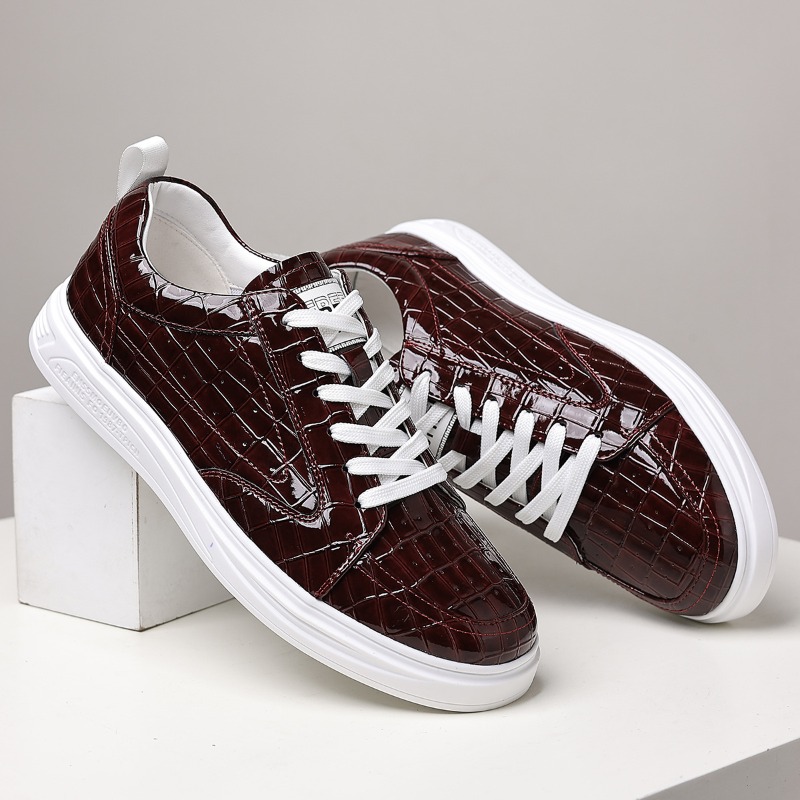 クラシックなメンズローカットスケートシューズ、レザー、レース - Men'S Shoes Hugo Boss のレビューと価格