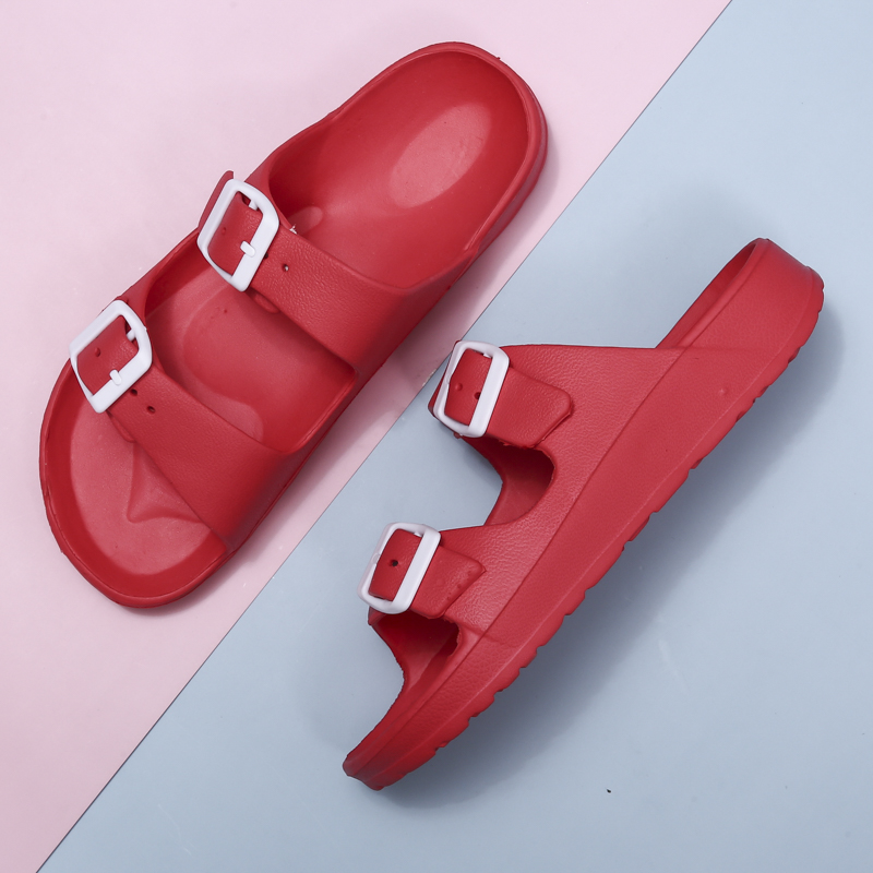 ハウススリッパ 軽量で調節可能なEVAサンダル、ダブルストラ - Men'S Shoes Slip On のレビューと価格