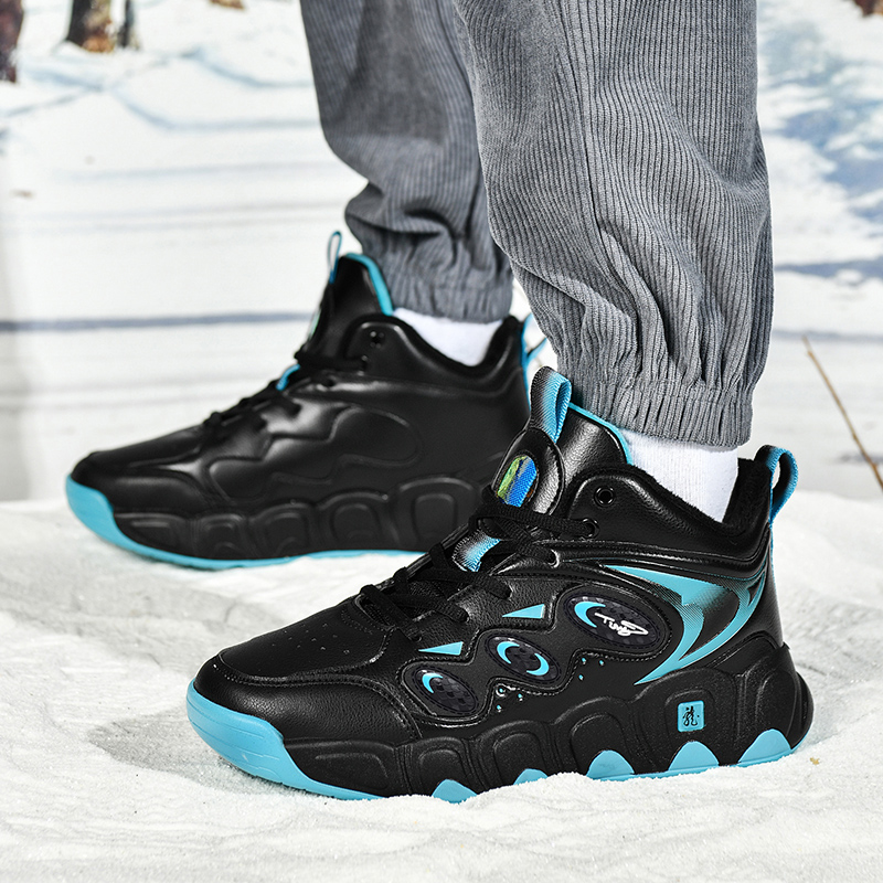 冬のメンズコットンブーツ暖かいメンズスノーブーツレザーメンズ - Men'S Shoes Hiking のレビューと価格