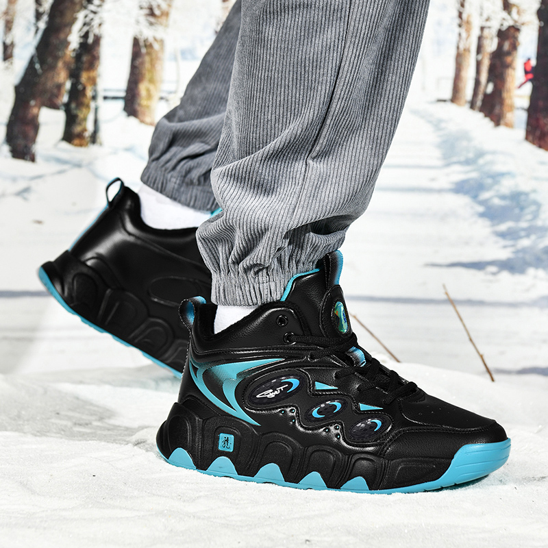 冬のメンズコットンブーツ暖かいメンズスノーブーツレザーメンズ - Men'S Shoes Hiking のレビューと価格