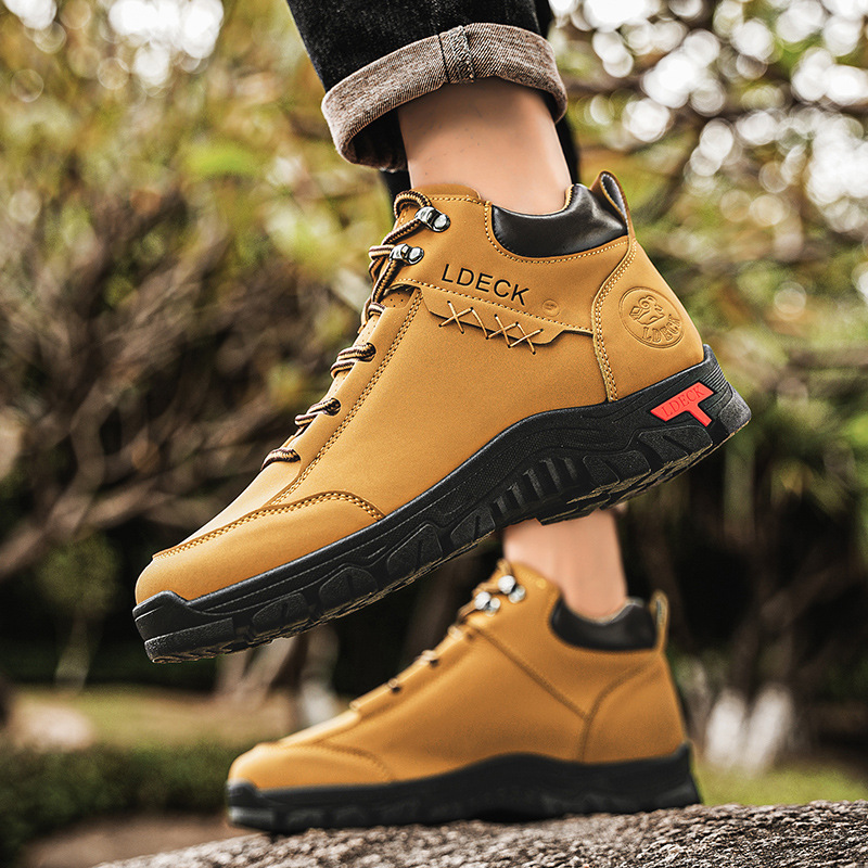 男性ヴィンテージ大型サイズ 48 ハイアンクルブーツ手作りオ - Men'S Shoes Hiking のレビューと価格