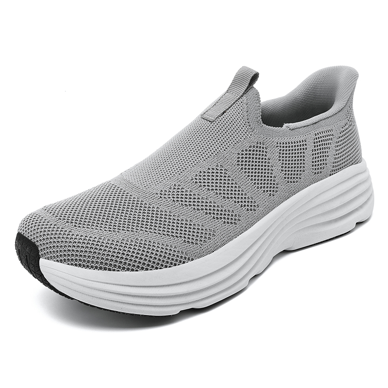男性靴スニーカー通気性メッシュスリップオンランニングシューズ - Men Shoes Running のレビューと価格