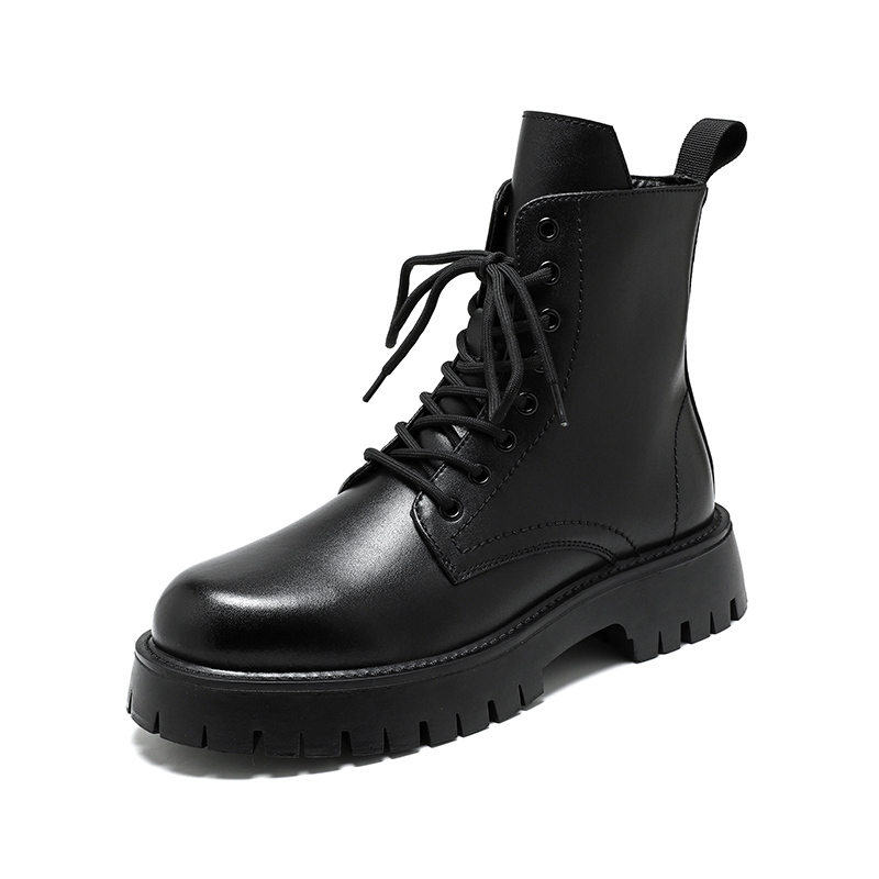 メンズラグジュアリーファッション 本革ブーツ ブラック ホワ - Men'S Shoes Black And White のレビューと価格