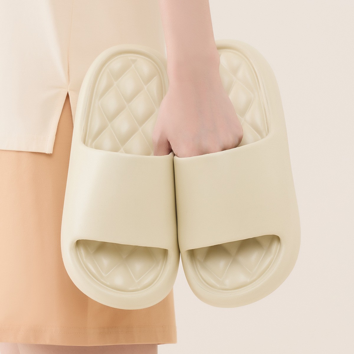 女性用サマースリッパ 3.5cm厚底スライドビーチサンダル  - Men'S Shoes With Platform のレビューと価格
