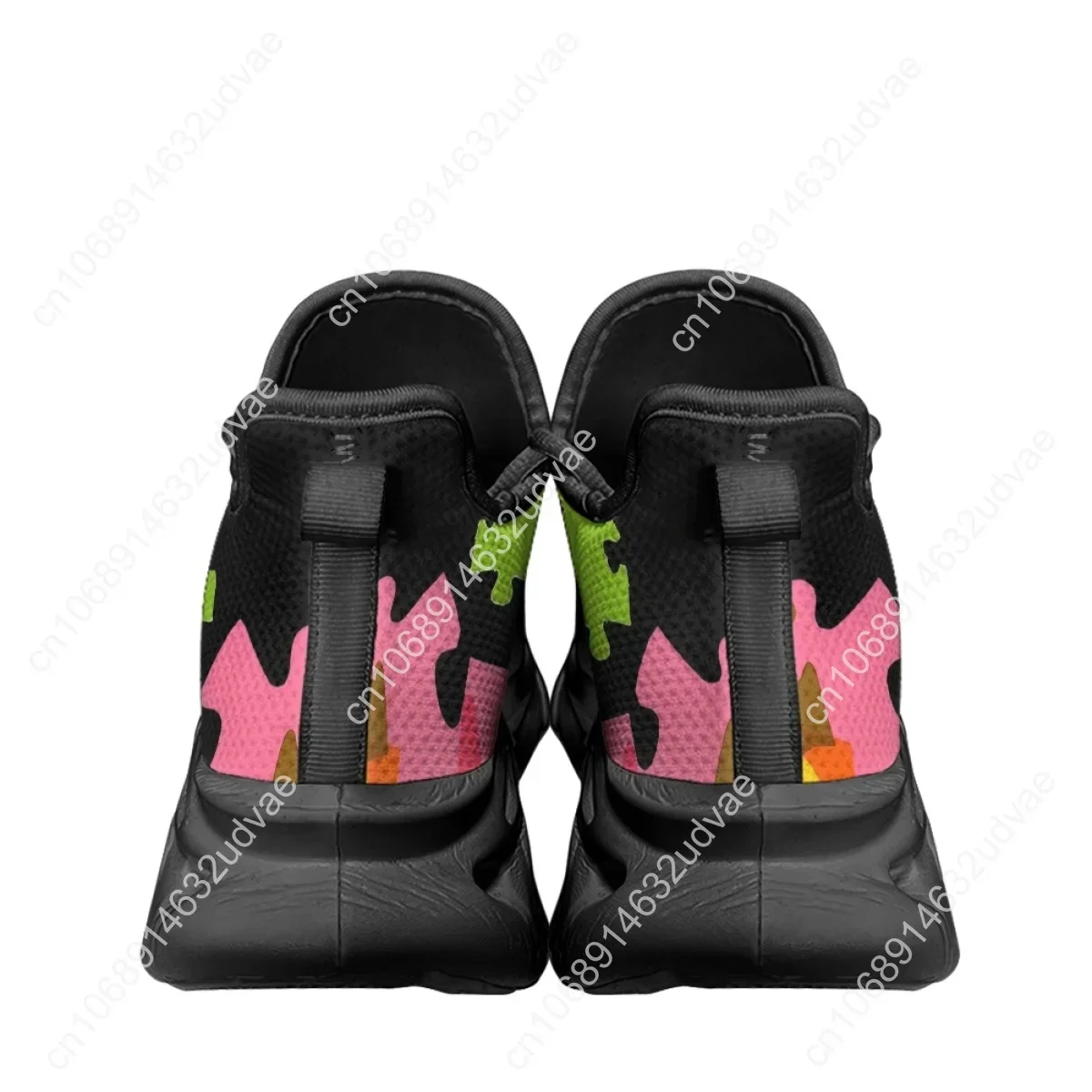 自閉症啓発スポーツランニングシューズカラーパズル耐久性のある - Men'S Shoes With Platform のレビューと価格
