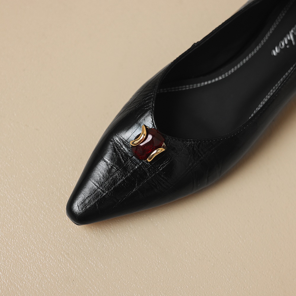 【JOCHEBED HU】女性の手作り本革ポインテッドトゥメ - Men'S Shoes Slip On のレビューと価格