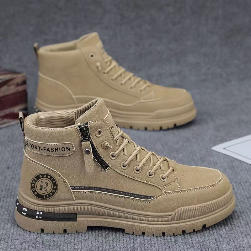男性レトロハイトップワークブーツ秋耐摩耗性ハイキング登山靴屋 - Men'S Shoes Hiking のレビューと価格