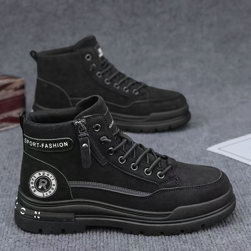 男性レトロハイトップワークブーツ秋耐摩耗性ハイキング登山靴屋 - Men'S Shoes Hiking のレビューと価格
