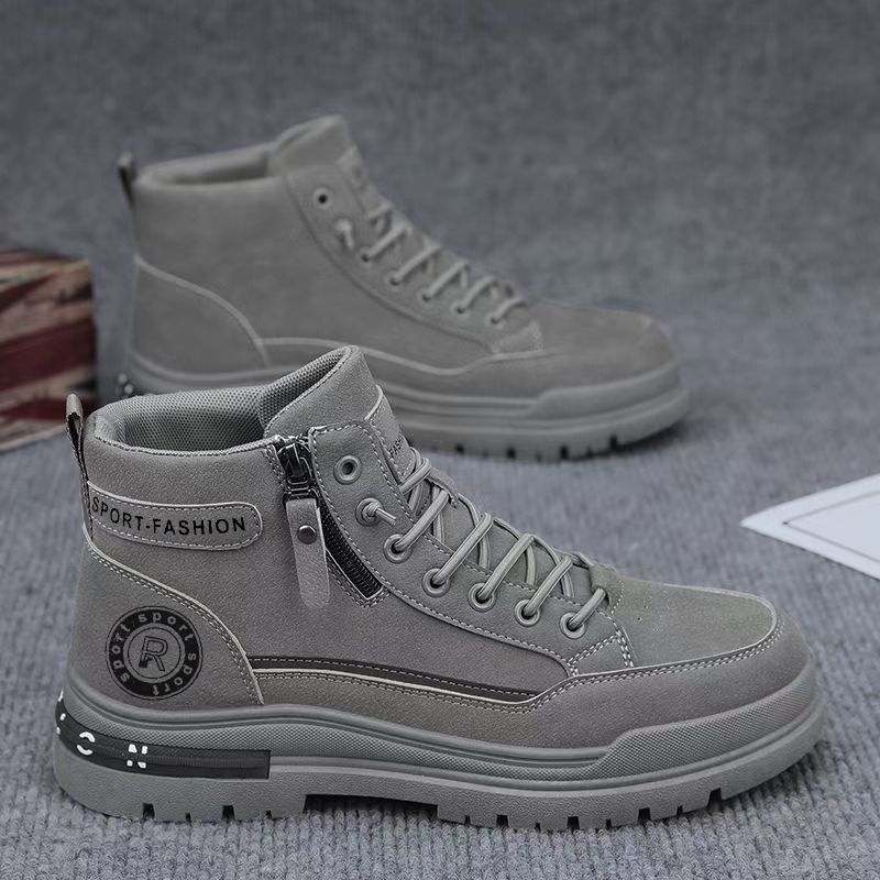 男性レトロハイトップワークブーツ秋耐摩耗性ハイキング登山靴屋 - Men'S Shoes Hiking のレビューと価格
