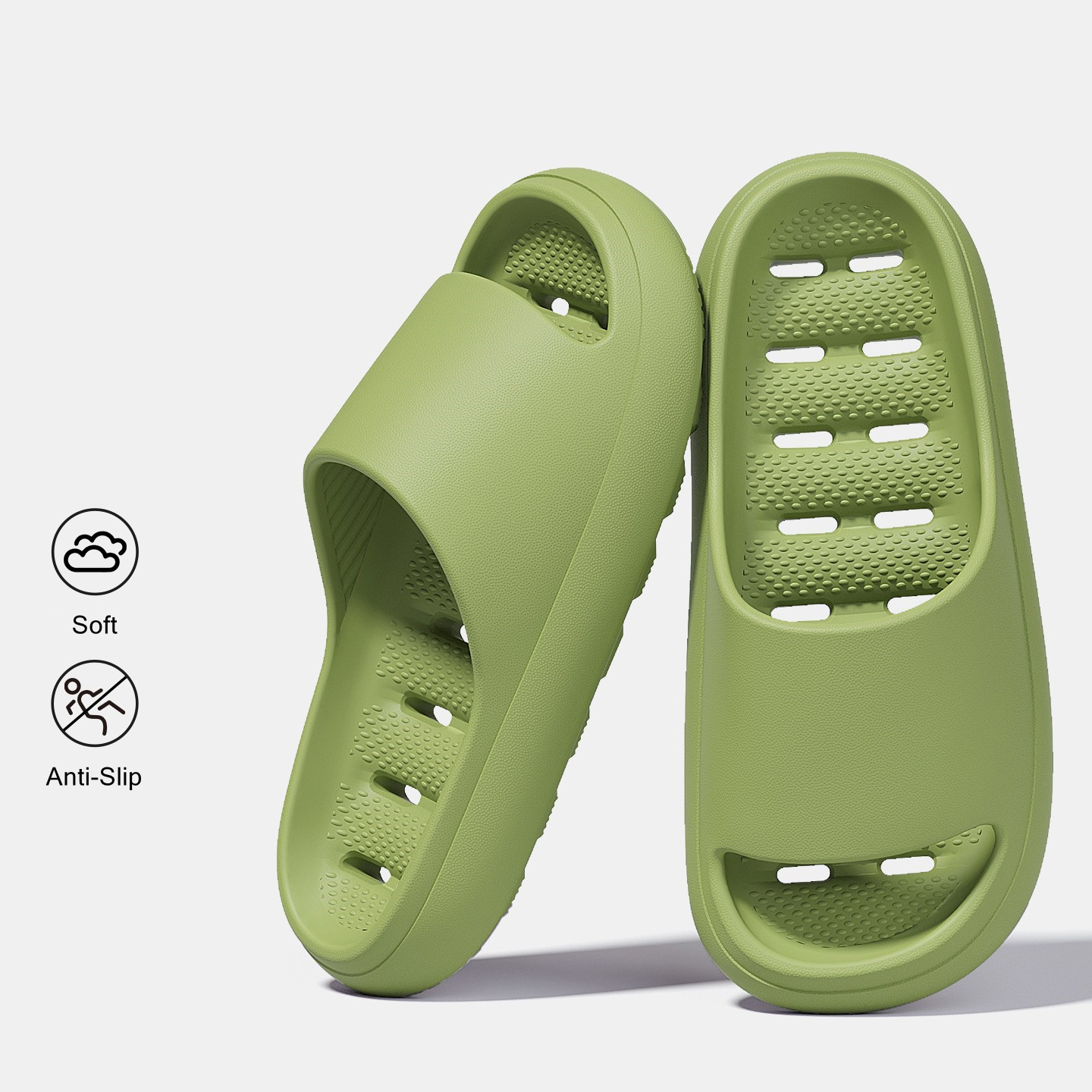 男女兼用ホームスリッパ、速乾性バスルームスリッパ、カップル向 - Men'S Shoes With Platform のレビューと価格