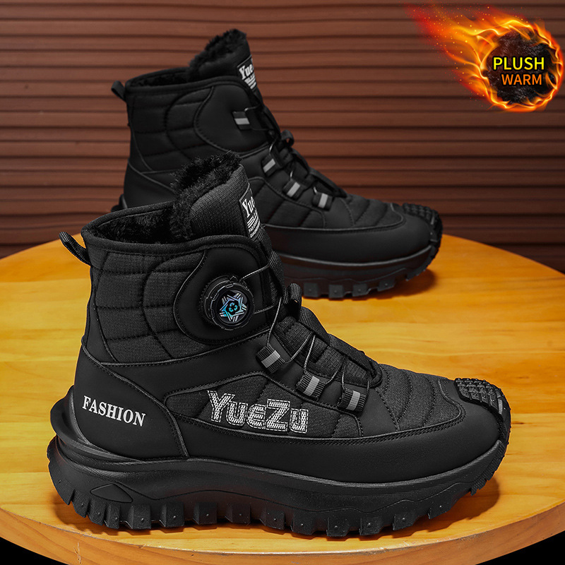ビッグサイズメンズウィンタースノーブーツハイトップフリース裏 - Men'S Shoes Hiking のレビューと価格