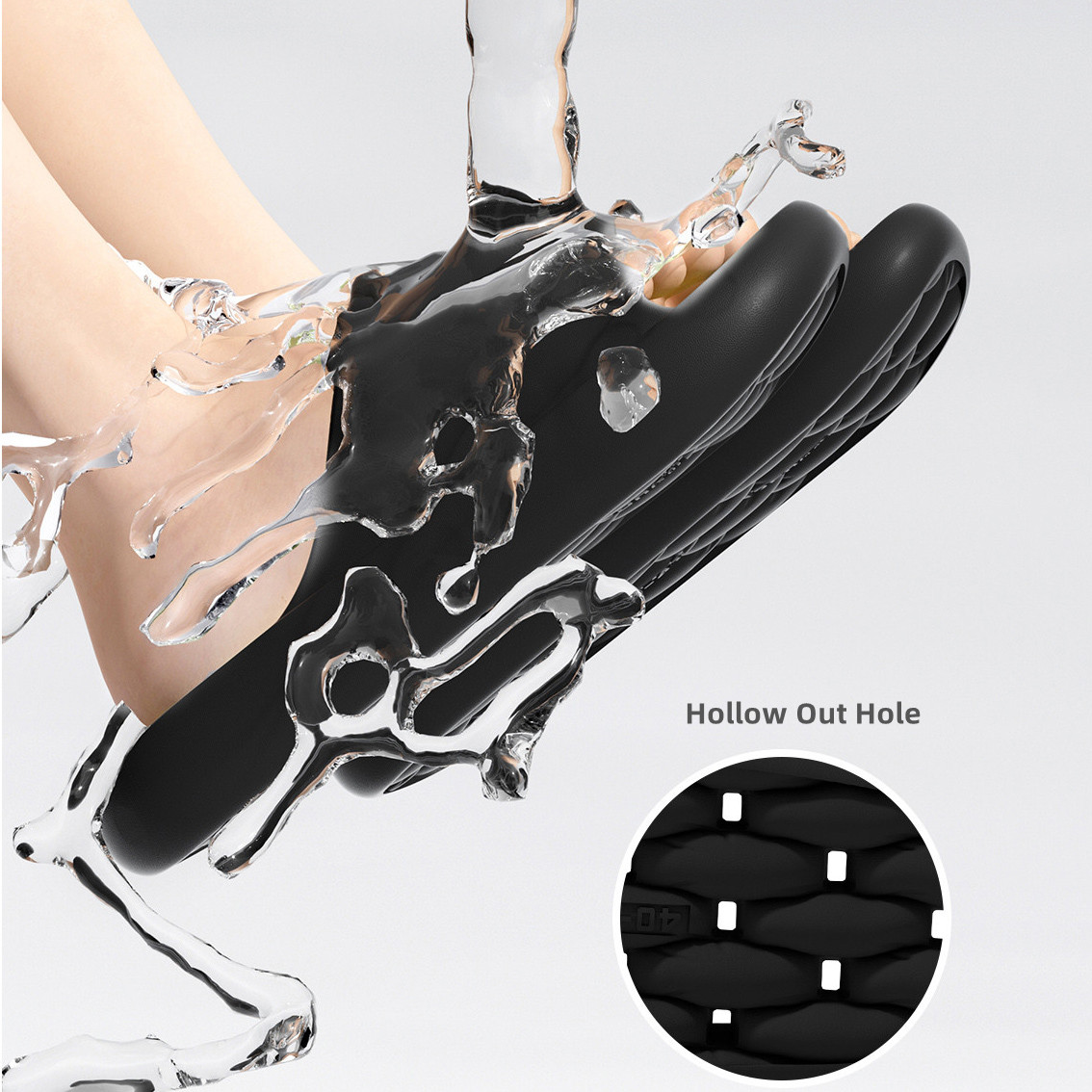 ビッグサイズ 48 49 バスルームスリッパ 漏れにくい 速 - Men'S Shoes With Platform のレビューと価格