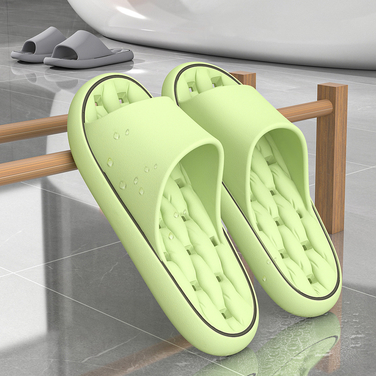 ビッグサイズ 48 49 バスルームスリッパ 漏れにくい 速 - Men'S Shoes With Platform のレビューと価格