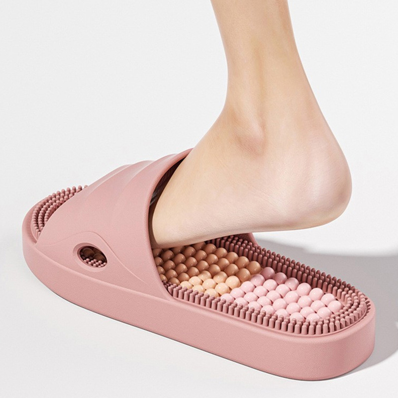 夏用男女兼用マッサージスリッパ、柔らかく快適なカップル向け滑 - Men'S Shoes With Platform のレビューと価格