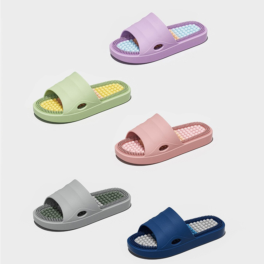 夏用男女兼用マッサージスリッパ、柔らかく快適なカップル向け滑 - Men'S Shoes With Platform のレビューと価格